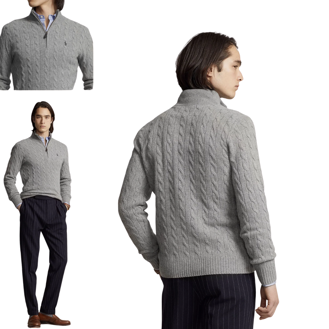 OUTLET™ Cashmere Cable Knit Sweater (Black Friday)