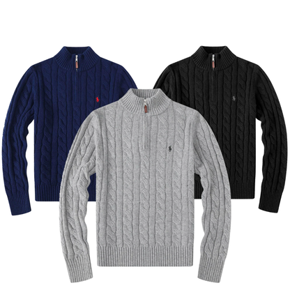 OUTLET™ Cashmere Cable Knit Sweater (Black Friday)
